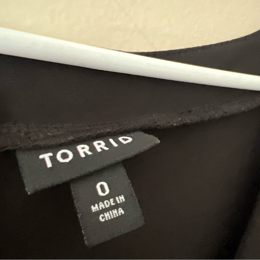 Torrid 0 Short Sleeve Black Maxi Dress Long Women’s XL 0X - Picture 4 of 8